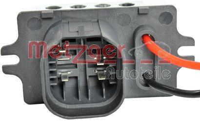 Résistance, pulseur d'air habitacle (Élément de commande, chauffage/ventilation) METZGER ref. 0917168